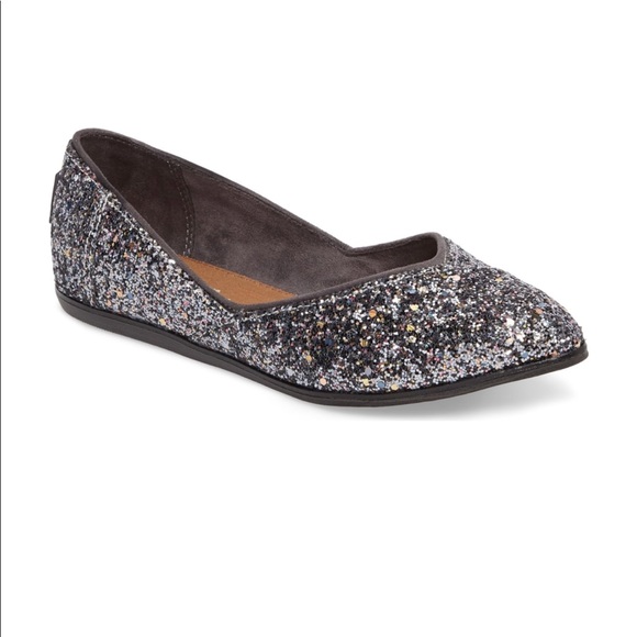 toms jutti flats glitter